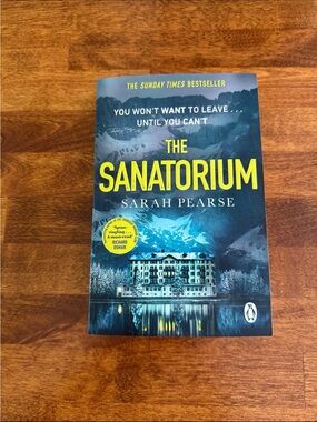 Original Penguin Blue and Yellow 'The Sanatorium' Paperback Book Cover